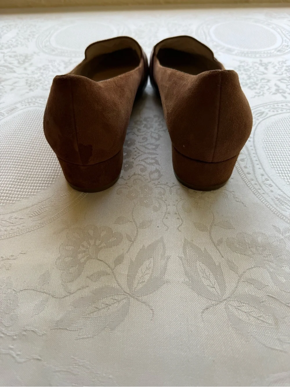 Cole Haan Camila Skimmer Tan Pointed-Toe Leather Suede Flat Women’s Size 10B